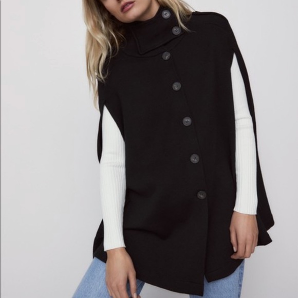 NWT Zara knit poncho. Brand new, tags on, never worn. Small - Picture 7 of 8
